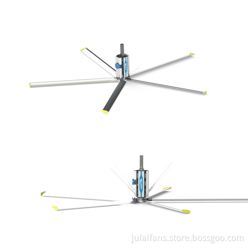 Large ceiling fan in workshop